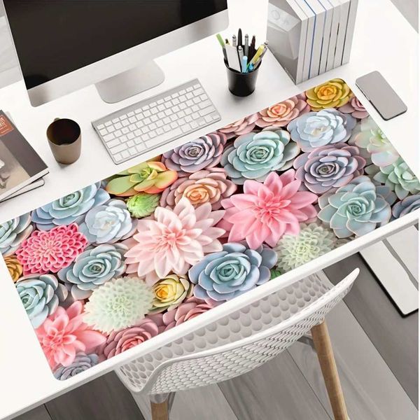 Cute Succent Plants Mouse Pad for Wen Girls - Non-slip Rubber Mat for Off Cputers Laptops Z250115
