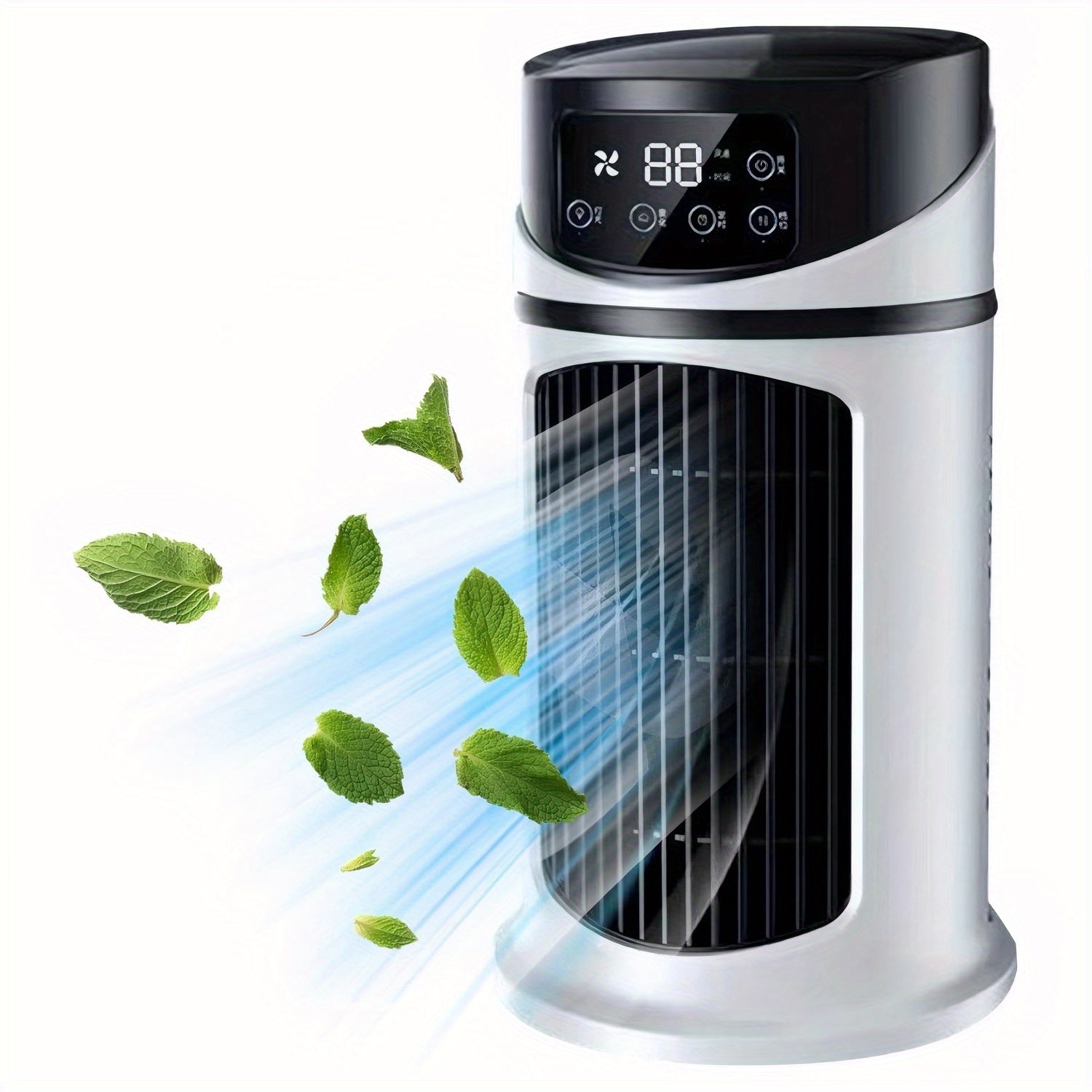 TEMU Portable Air Conditioners, With 300ml Water Tank Evaporative, Bladeless Household Air Cooler For Office, Home, Camping And Cars