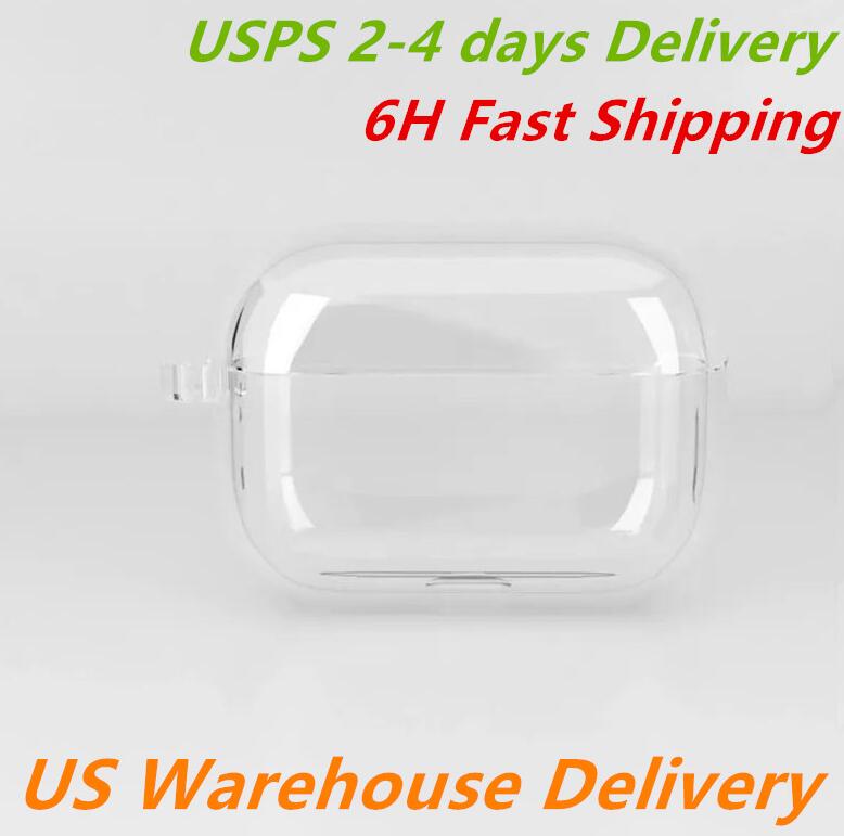 US Warehouse For airpodspro2 Airpods pro 2 3 2nd generation MAX Headphone Accessories Silicone Cute Protective Cover shockproof case