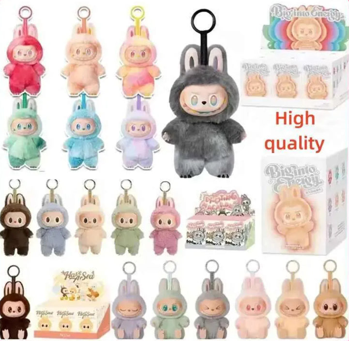 LaBuBu V1 V2 V3 Monsters Big Into Energy Kawaii Figure Face doll clothesDoll Keychain Decor Gift Blind box