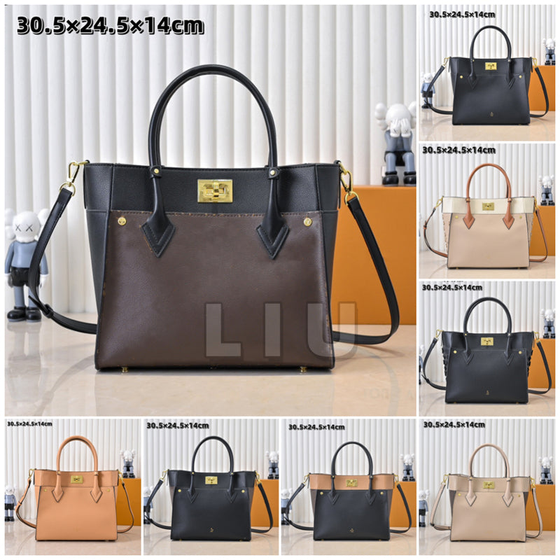 High quality On My Side Tote Bag Designer Shoulder Bag Women Handbags Luxury Crossbody Purse Fashion Handbag Woman Cross Body Bags Elegant Grain Lea