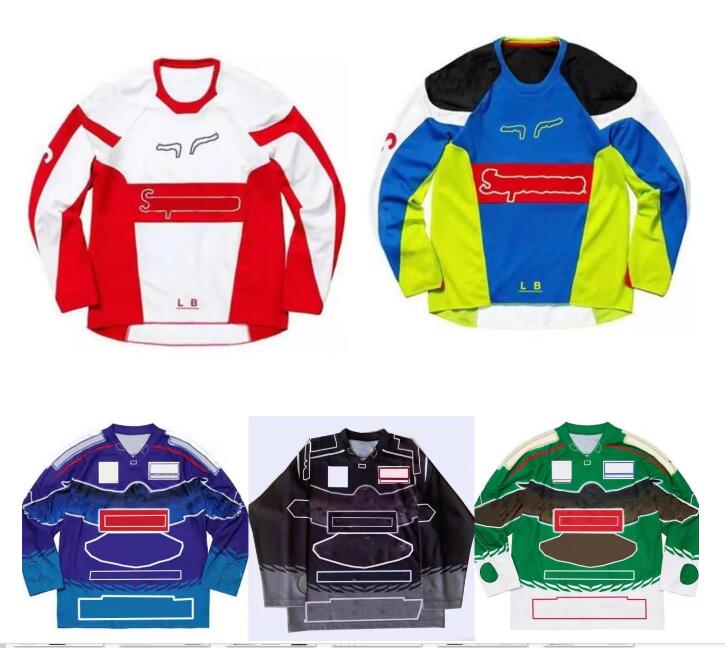 Motorcycle downhill jersey long sleeve mountain bike polyester quick-drying jacket can be customized