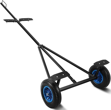 Garvee Adjustable Boat Trailer Dolly, 420lbs Load Capacity Carbon Steel Trailer Mover for Moving Kayaks, Motorboats, and Fishing Boats, Adjustable Len