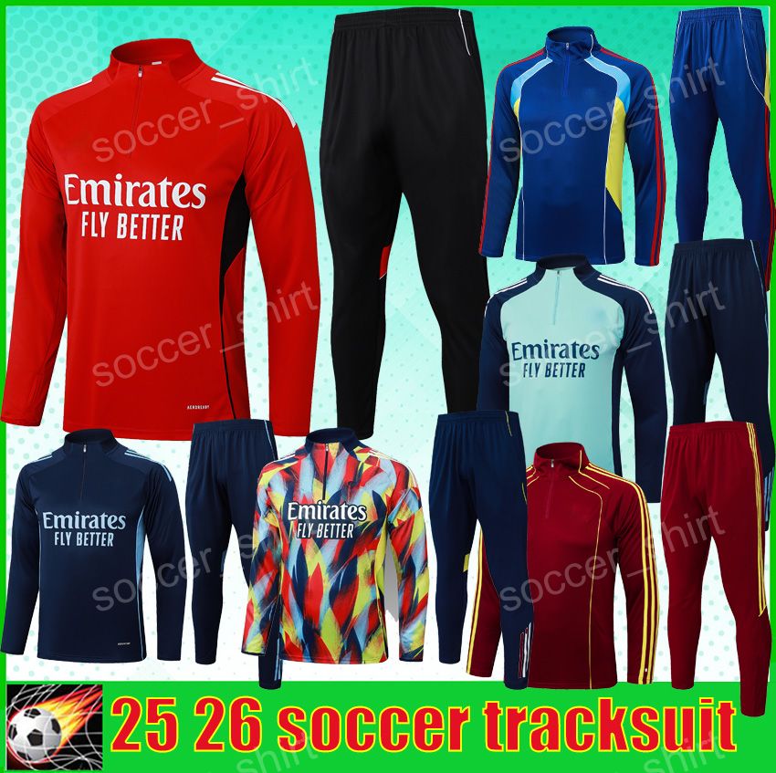 25 26 SAKA EZE Soccer tracksuit ODEGAARD RICE HAVERTZ NWANERI MARTINELLI Calafiori NKETIAH SALIBA TROSSARD JESUS Football jersey Training Kit unifor