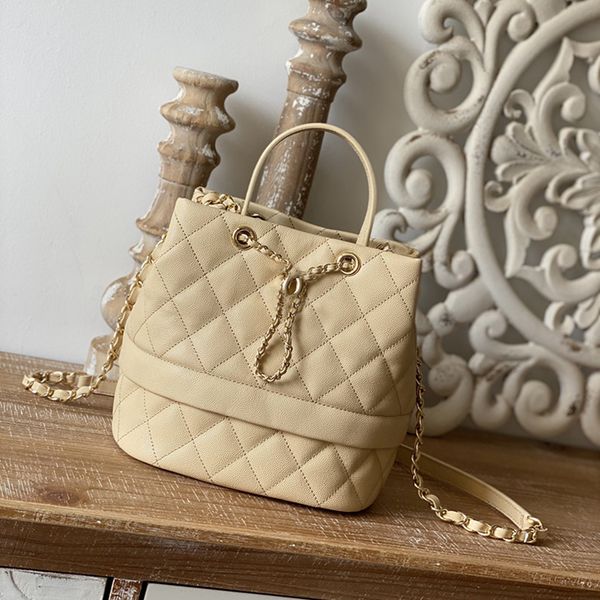 10A Mirror quality Luxury designer Bucket Bag Women Designer Shoulder Handbag Grained Calfskin Cross Body Bags With Box C168