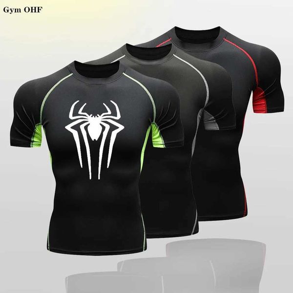 Men&#039;s T-Shirts Kids T-Shirt Rashguard Boxing Breathable Boys T-Shirts Sportswear Bjj Compression Pants Gym Tops Children Spi--Der 2099
