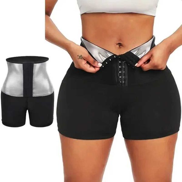 Waist Tummy Shaper YBFDO Sweat Sauna Pants Body Shaper Weight Loss Slimming Shorts Shapewear Women Waist Trainer Hot Thermo Sweat Pants Fitn