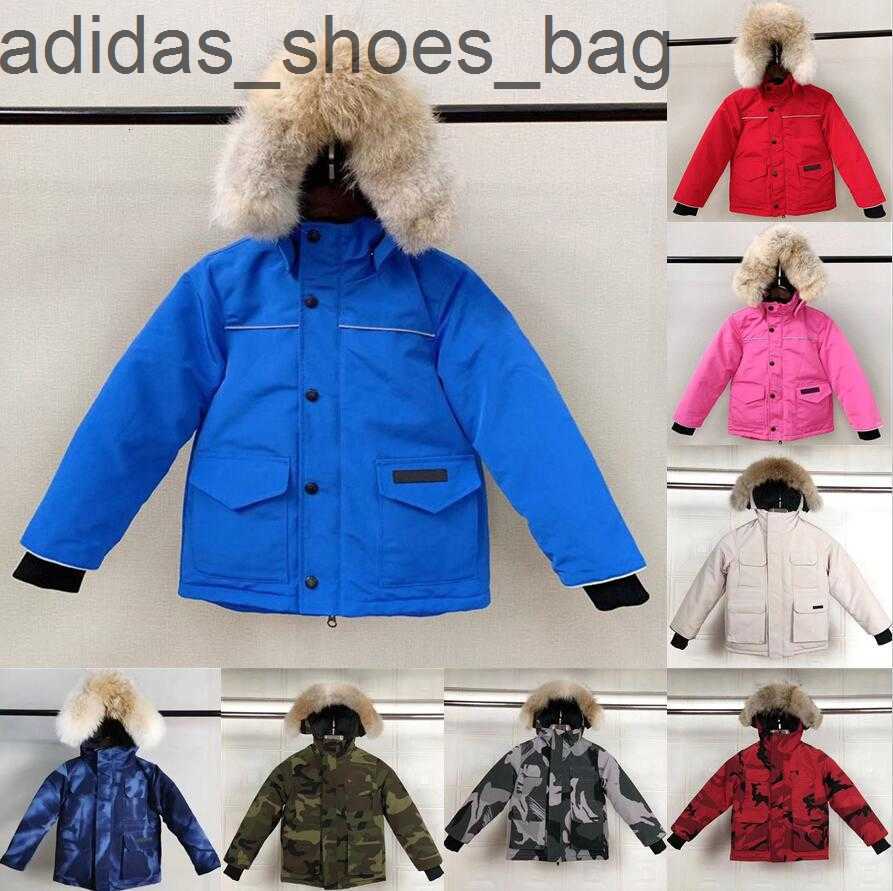 Kids Designer Down Coat Winter Jacket Boy Girl Baby Outerwear Jackets with Badge Thick Warm Outwear Coats Children Parkas Fashion Classic Parkas Can
