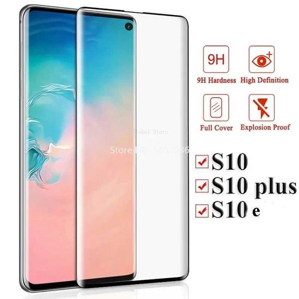 Cell Phone Screen Protectors 2Pcs Protective Glass For Samsung Galaxy S10 Plus S10E Note 10 Screen Protector For Note 10plus 10 Lite S10 E S