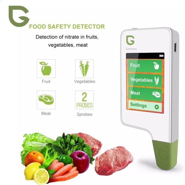 Greentest 2 Digital Food Nitrate Tester Concentration Meters Fruit Vegetable Meat Analyzers Health Care Environmental Detector 240723