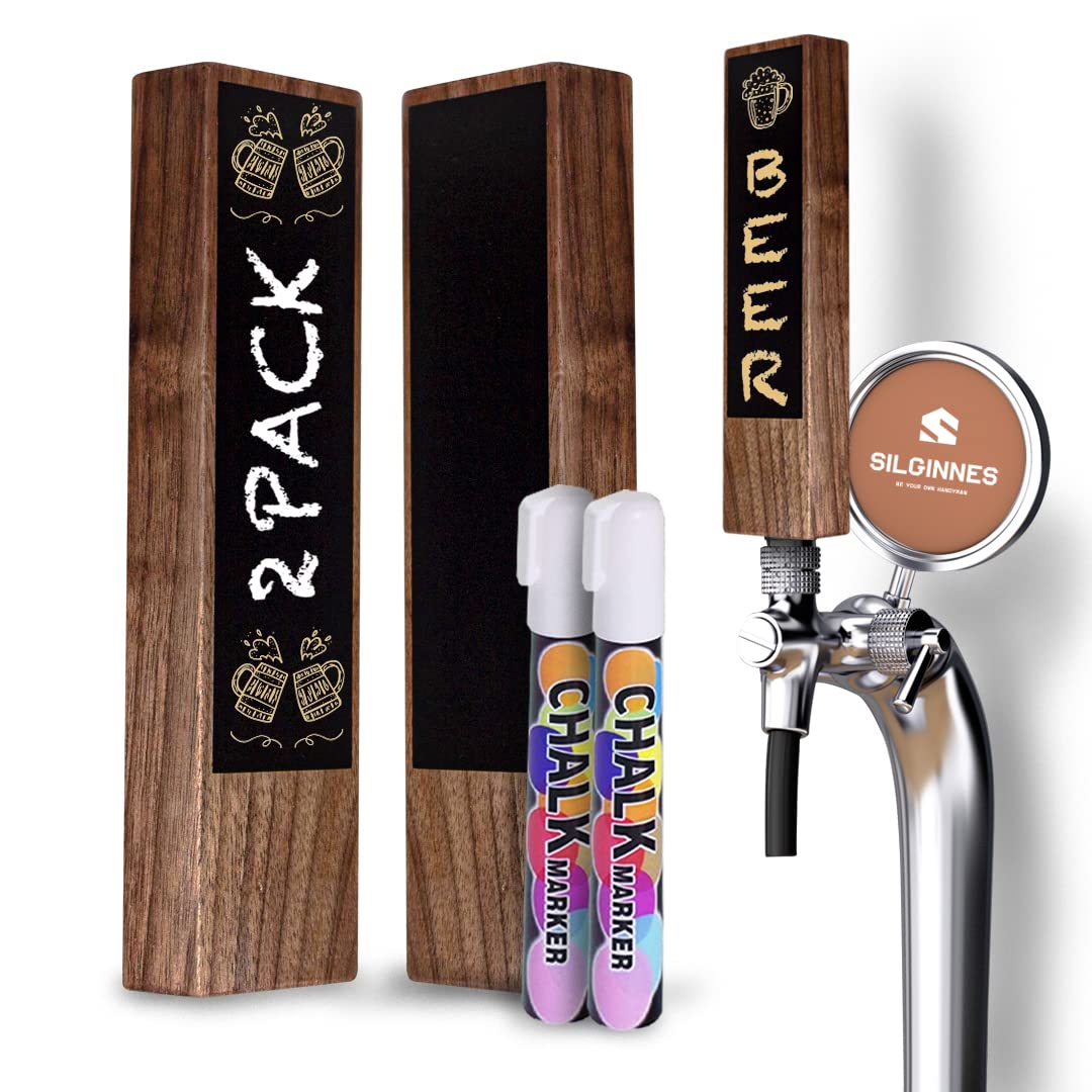 Wooden Beer Tap Handles with Chalks