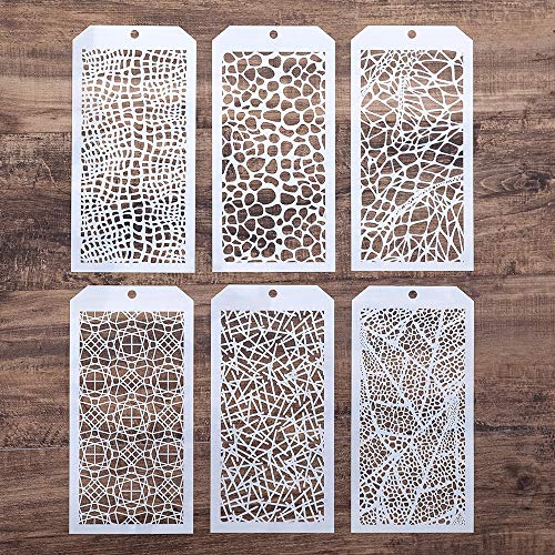 DIY Decorative Stencil Template for Scrapbooking Painting on Wall Furniture Crafts,Set of 6 (Leopard)