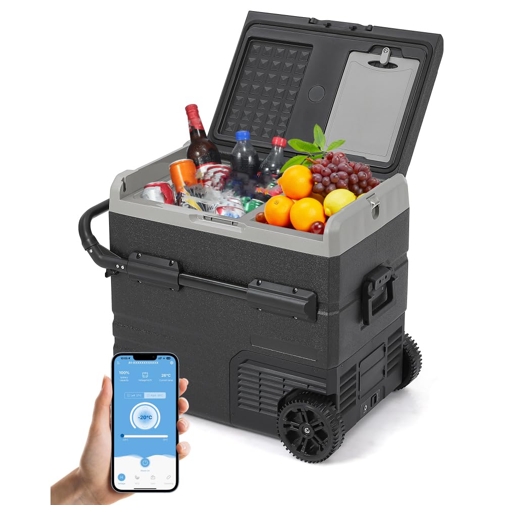 Garvee 12V 59Qt Portable Refrigerator-Freezer for RV & Car, 55L