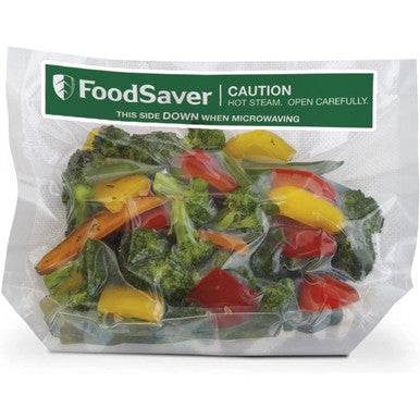 FoodSaver Freeze n' Steam Microwave Cooking Bags, 1-Quart, 16 ct. (8-Pack)