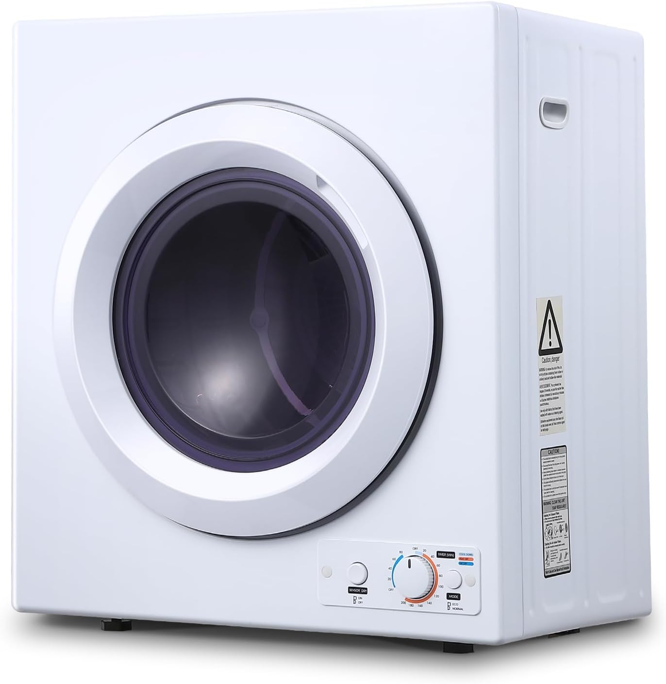 Garvee Portable Clothes Dryer, Laundry Dryer Dries Up to 14.4lbs Compact Laundry Dryers, 2.65 cu.ft Front Load Tumble Stainless Steel Electric Dryer M