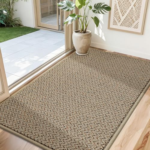 COSY HOMEER-Door-Mat 32"x48" Non Slip Absorbent Entryway Rugs Dirt Trapper Doormats Washable Entrance Mats Low Pile Welcome Floor Mat for Front Back D