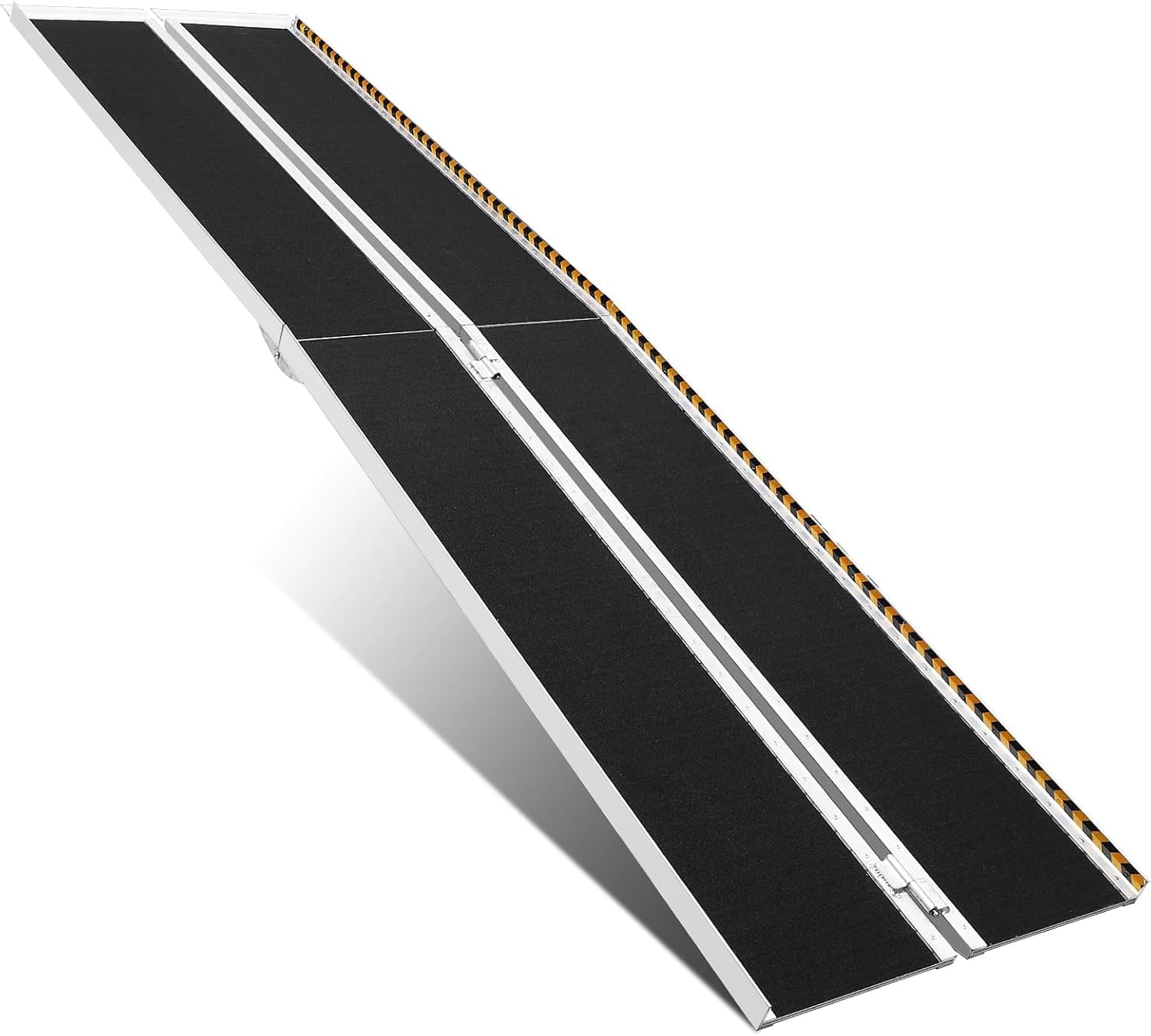 Garvee 7FT Portable Wheelchair Ramp, 800 lbs Capacity, Non-Skid Aluminum Folding Threshold Ramp, Handicap Access Ramp for Home, Stairs, Doorways, Curb