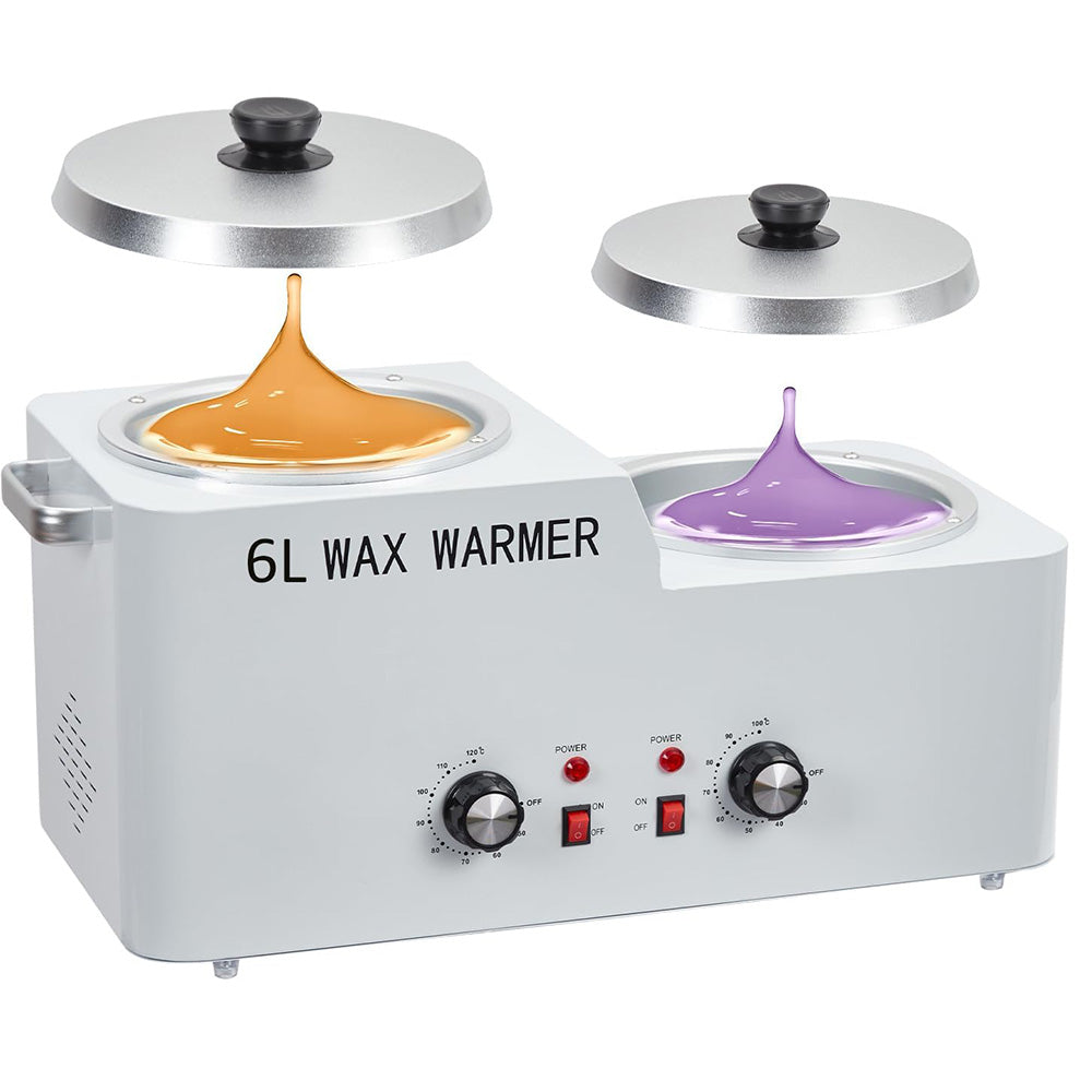 Garvee 6L Large Wax Warmer for Hair Removal, 15 Mins Quick Wax Melting Professional Wax Pot Warmer Kit for All Hair Types Including Facial, Legs, Biki