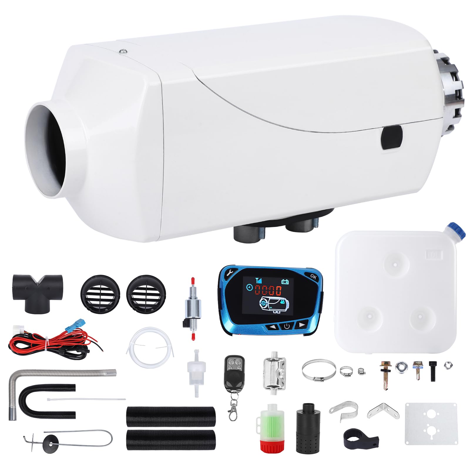 Garvee 8KW 12V Diesel Heater, Fuel Tank 10 L,All-in-One Diesel Air Heater, Portable Diesel Heater with Remote Control & LCD Monitor, Quick Heating for