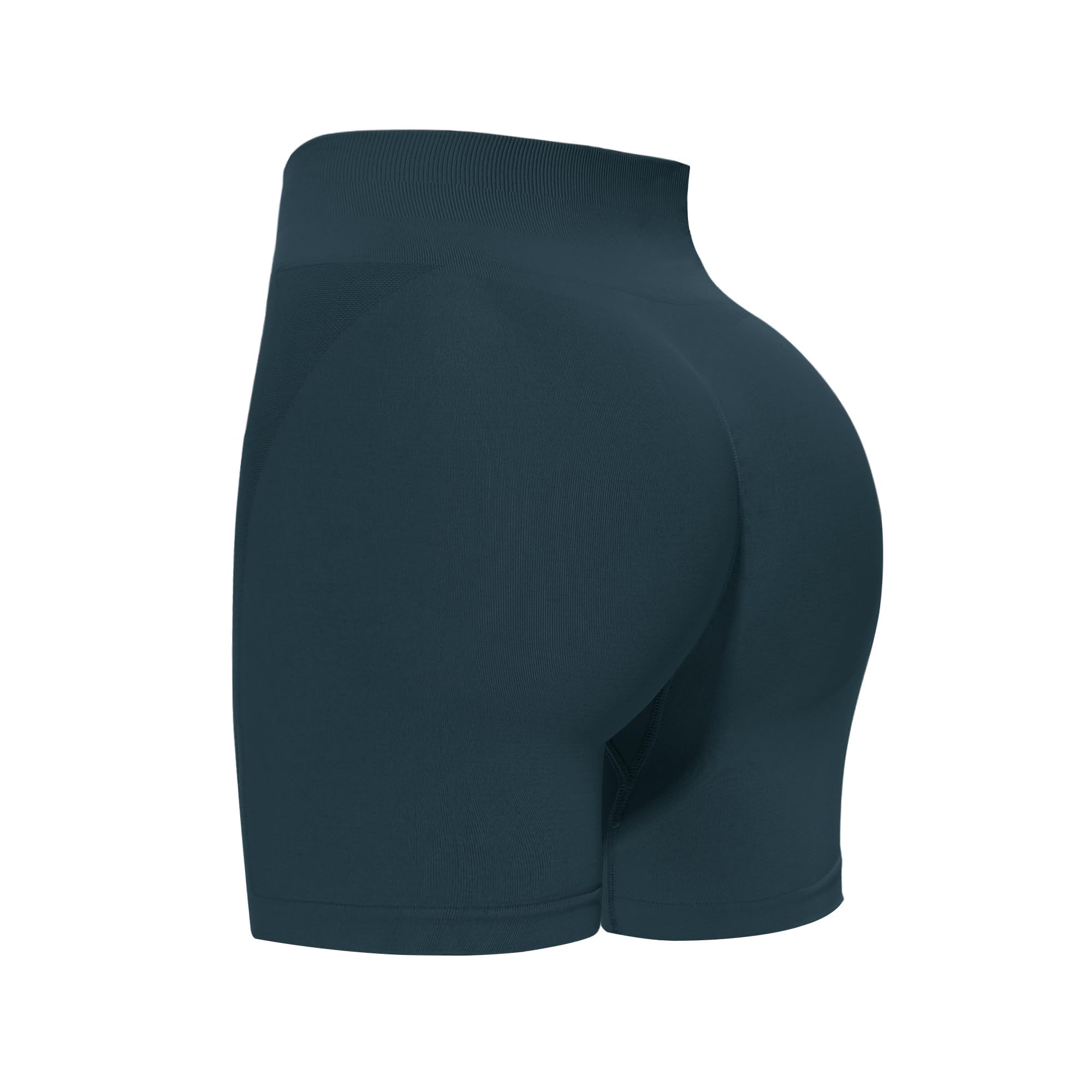 High Waisted Biker Shorts Women - 8"-5"-3" inches Soft Tummy Control Shorts for Workout, Gym, Yoga, Running Green