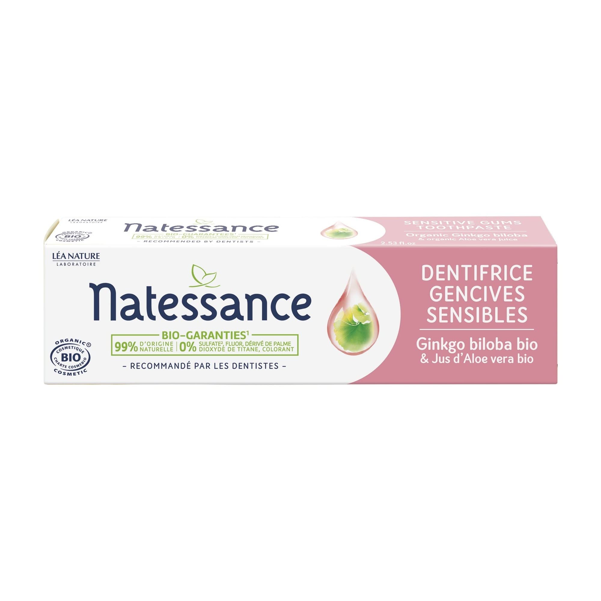 Natessance Pasta de dinti Organic Sensitive Gums 75ml
