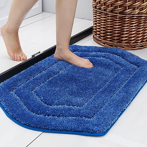 COSY HOMEER Extra Thick Bath Linen Sets Rugs for Bathroom - Anti-Slip Bath Mats Soft Plush Yarn Shaggy 100% Strong Polyester Living Room Bedroom Mat F