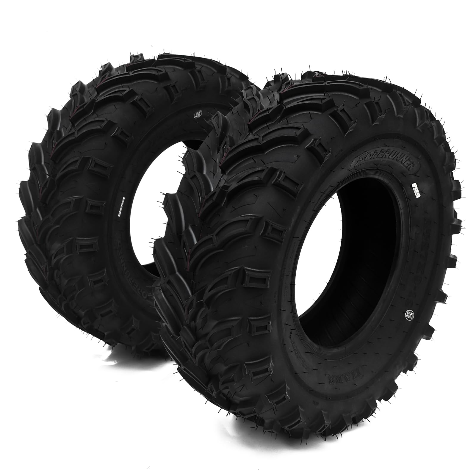 Garvee Set of 2 Garvee 25x8-12 ATV-UTV Tires 25x8x12 6PR TL All-Terrain Tires