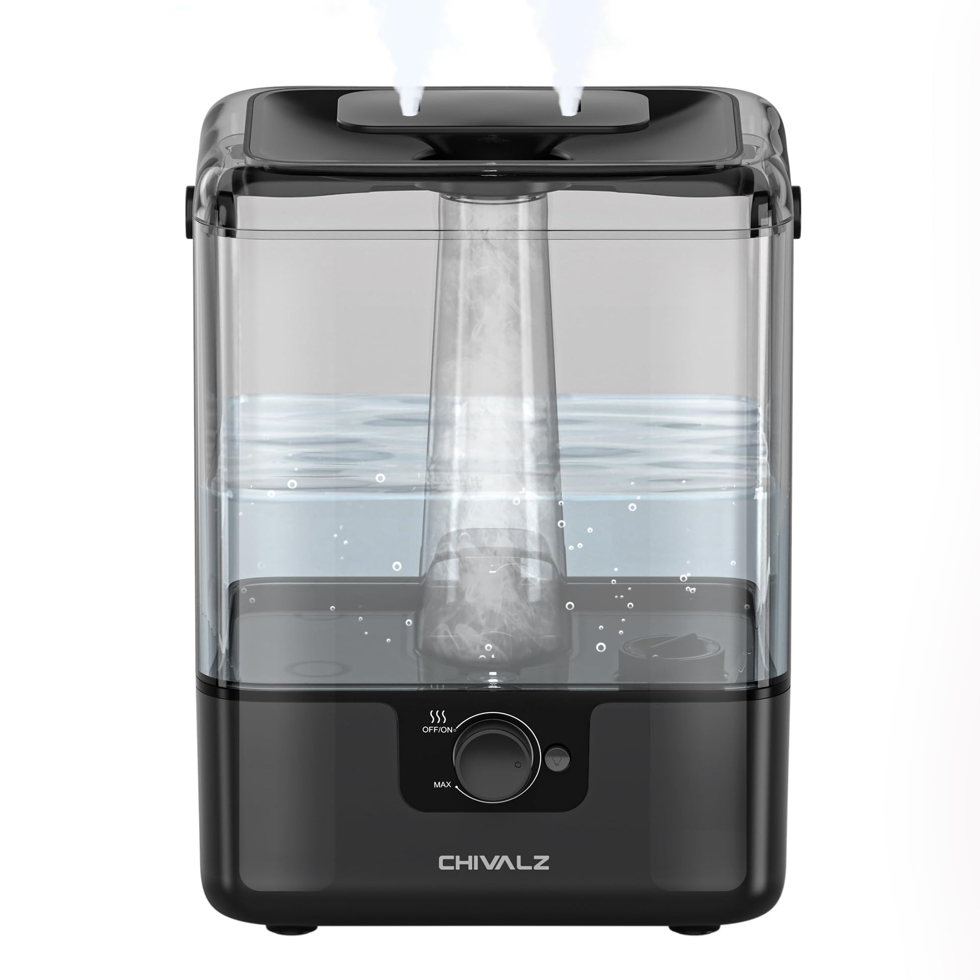 CHIVALZ Humidifiers for Bedroom, 6L Cool Mist Humidifiers for Baby Nursery, 26dB Quiet, 50H Runtime, Top Fill Humidifier for Large Room, Home, Plants,