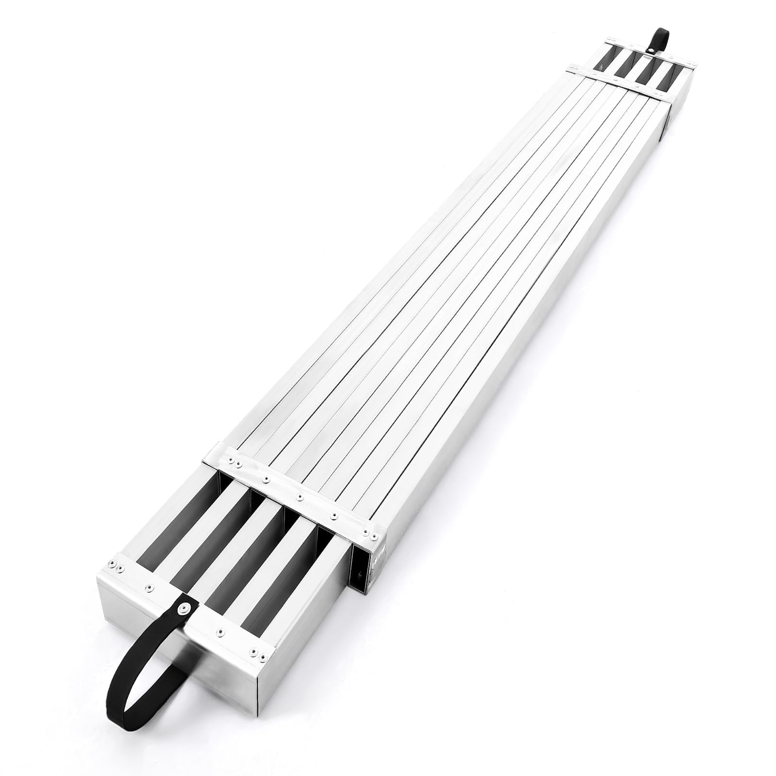Garvee Adjustable Aluminum Work Plank 6-9ft, 440lbs Capacity, Telescoping, 12.5 Inch Width, Non-Slip, Ladder Accessory