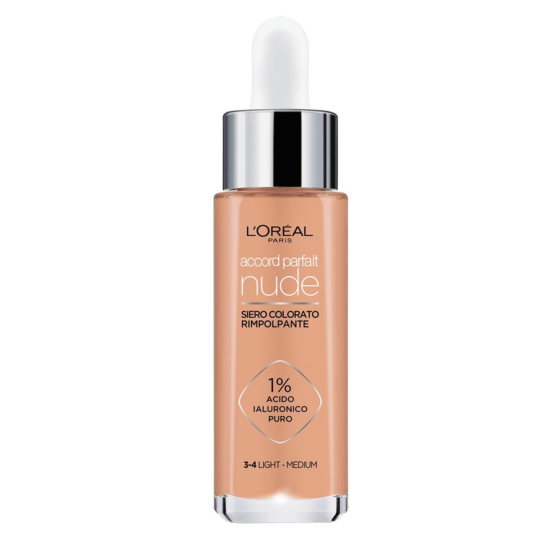 True Match Nude (Sérum Coloré Repulpant) 30 ml - Teinte : 3-4 Moyen Clair