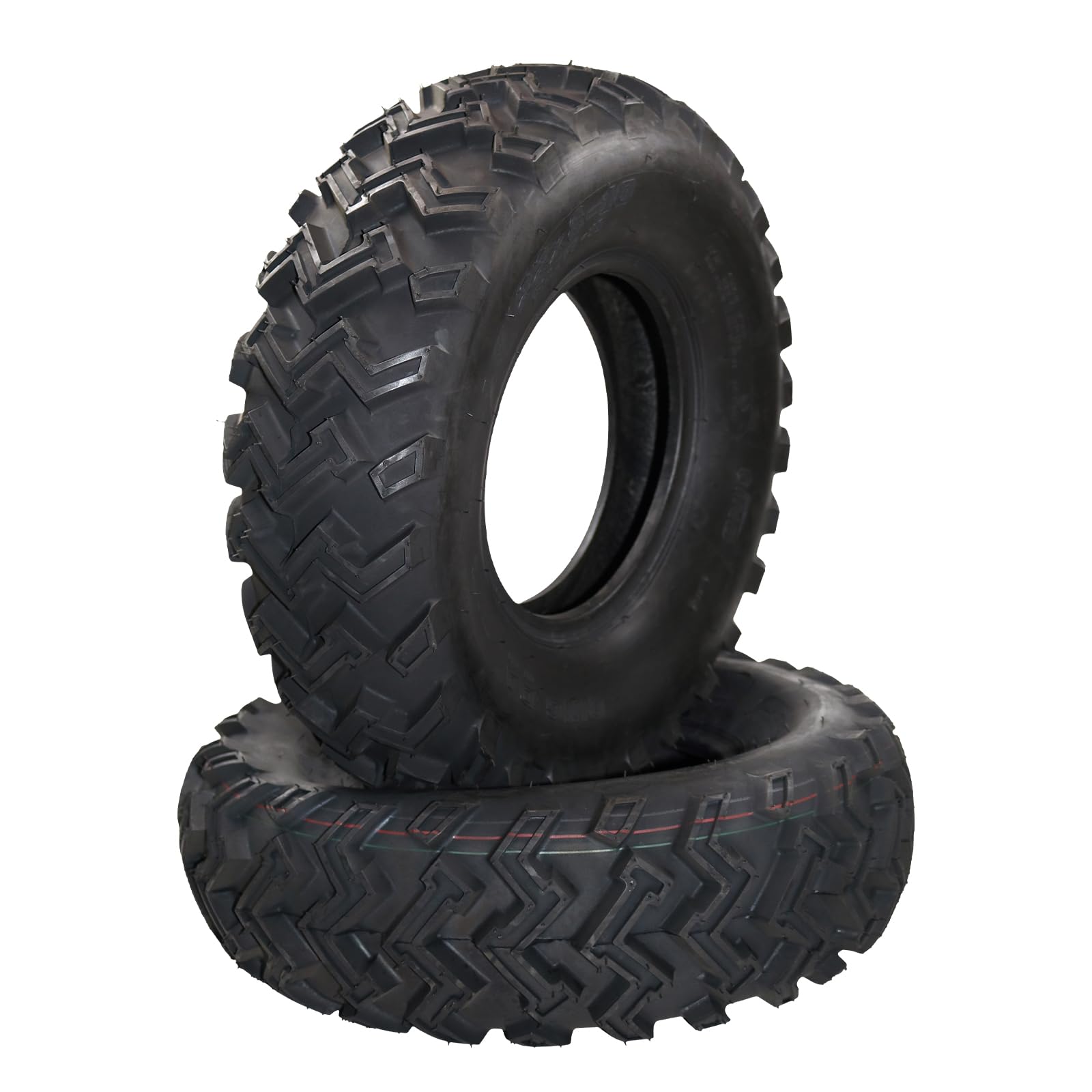 Garvee Set of 2 ATV UTV Tires 25X10-12, 6PR All Terrain 25x10x12 ATV UTV Off-Road Tires, Max Load 740 Lbs each Tire, Tubeless QD-115(S)