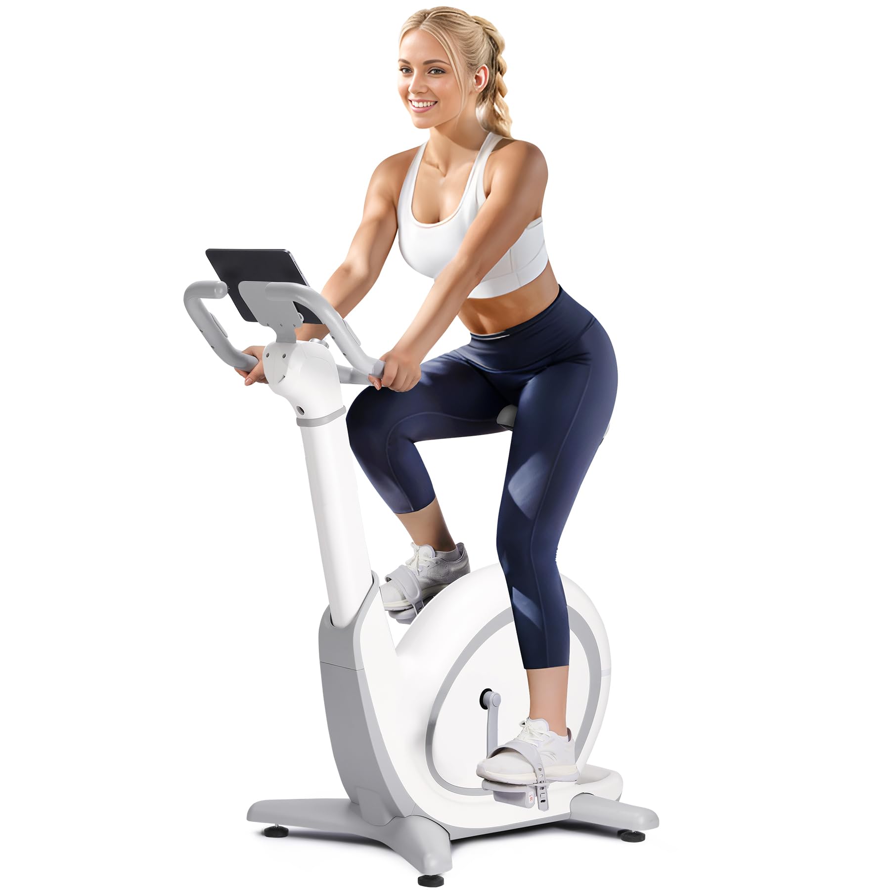 Garvee Exercise Bike, Advanced AI motion sensing technology, 36 Gear Resistance Value, Magnetic Drive Quiet Smooth, Multi-scenario Simulation Training