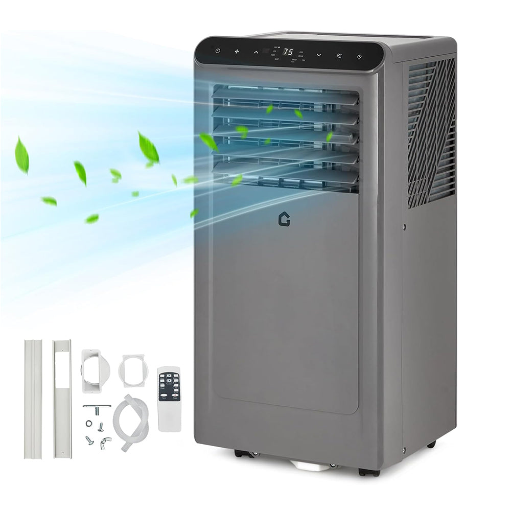 Garvee 10,000 BTU Portable Air Conditioner with Dehumidifier, Cooling, Fan 3-In-1, Drainage-Free Cooling, Cools Up to 450 Sq. Ft. with Remote Control,