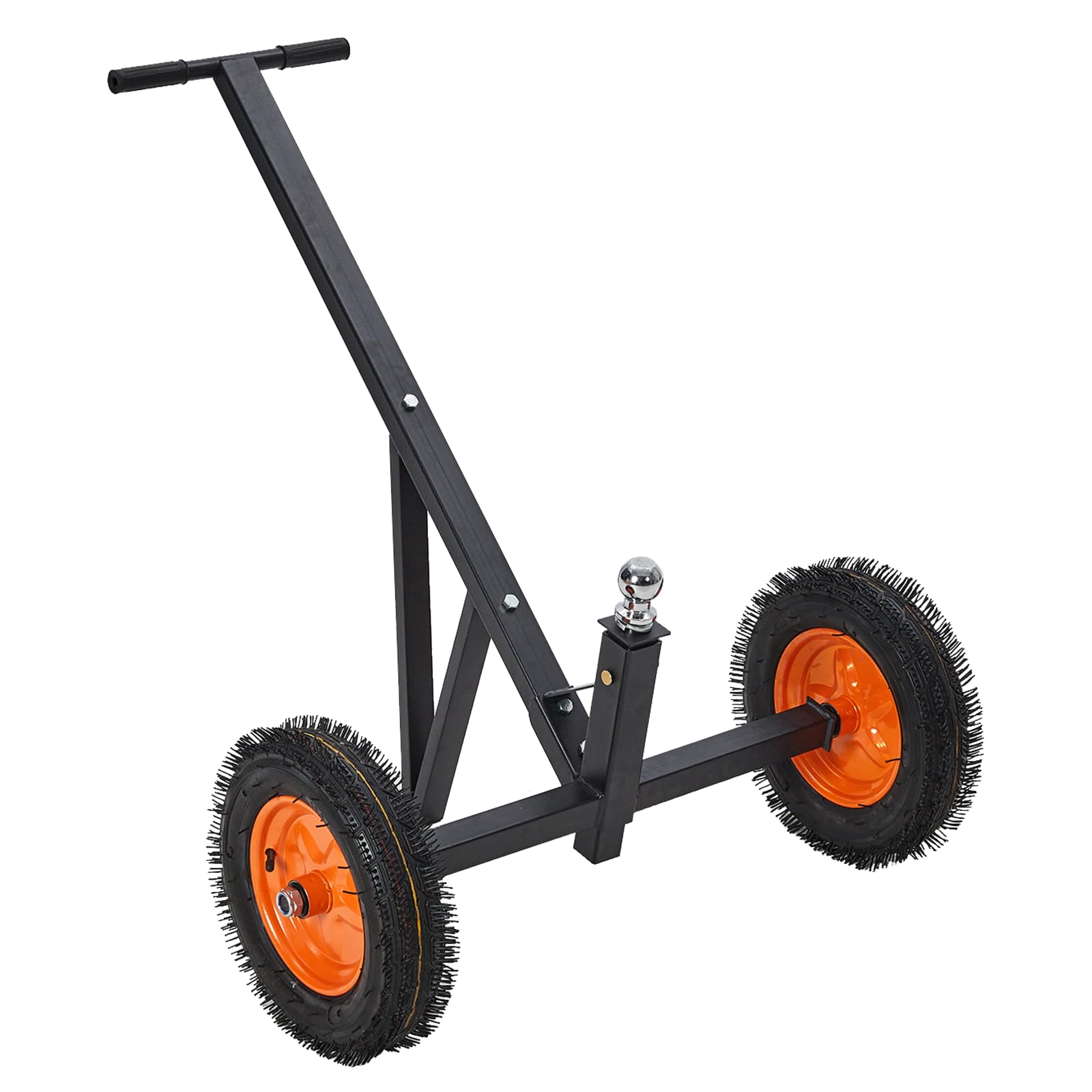 Garvee Adjustable Trailer Dolly, 600lbs Load Capacity, Carbon Steel Trailer Mover with 17.71''-26'' Adjustable Height, 14" Pneumatic Tires for Moving 