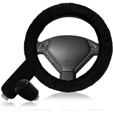 Fluffy Sheepskin Steering Wheel Cover