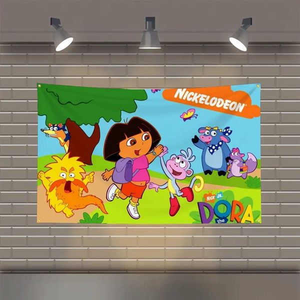 Doras the Explorer Wall Flag Turkey Em for You World Flags and BannersSkateboard Home Garden Beer Lgbt Flag to Hang W240820