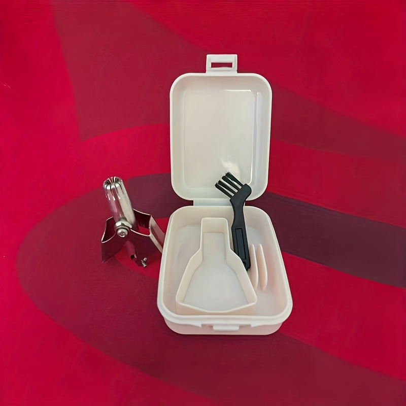 TEMU Stainless Steel Nose Hair Trimmer With A Round Head, Easy To Clean, No Battery Required, Suitable For Men And Women, Hair Removal Tool | Modern