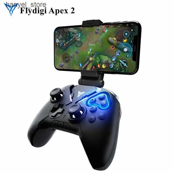 Game Controllers Joysticks New Flydigi Apex 2 Gamepad Handle Automatic Gun Mobile Phone Game CODM DNF Aid for Mobile Phone Computer PC L2409