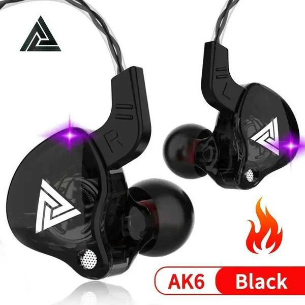 QKZ AK6 Copper Driver HiFi Wired Earphone Race Sport phone Bass Stereo set Music Earbuds 3.5MM In Ear With Mic Z250110