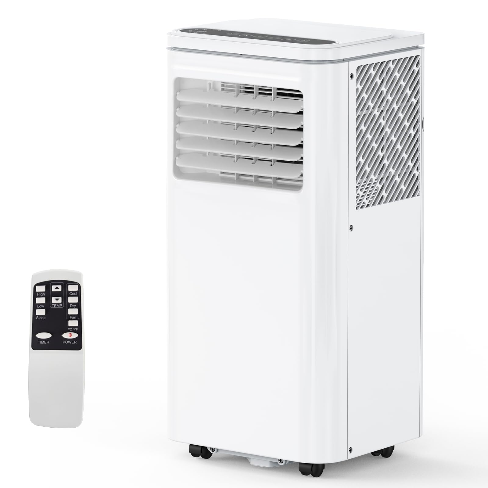 Garvee 8,000 BTU Portable Air Conditioner with Cooling and Dehumidification – Ideal for 350 Sq. Ft., Remote Control for Convenience, and Easy Mobility