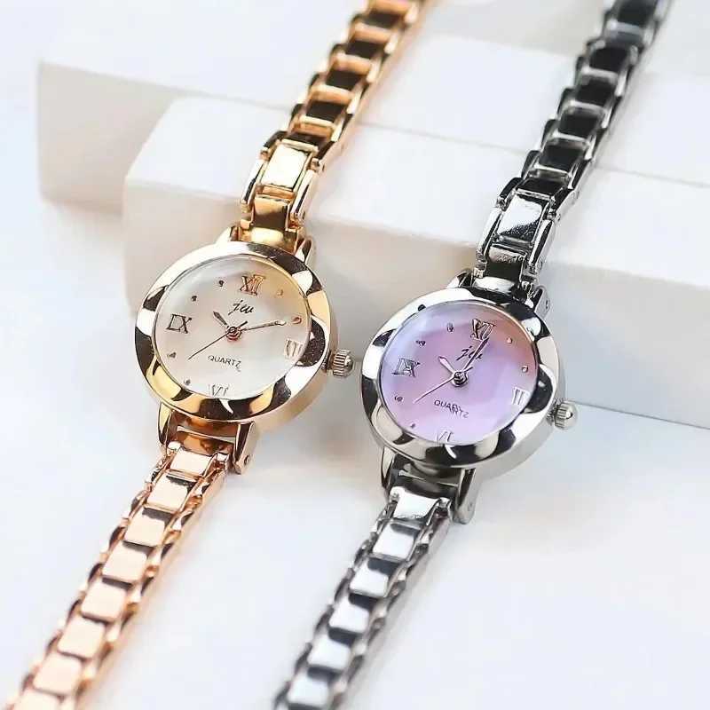 Small Dial Watch for Women Silver Stainless Steel Luxury Ladies Wristwatch Dress Womens Quartz Bracelet Clock Gift 2024 RelogioX240920