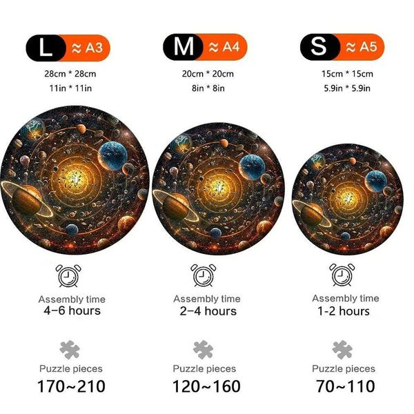 Puzzles Universe Games Wooden Puzzle Animals Wood Montessori Educational Toys For Children Assembly Model Kit Diy Keychain