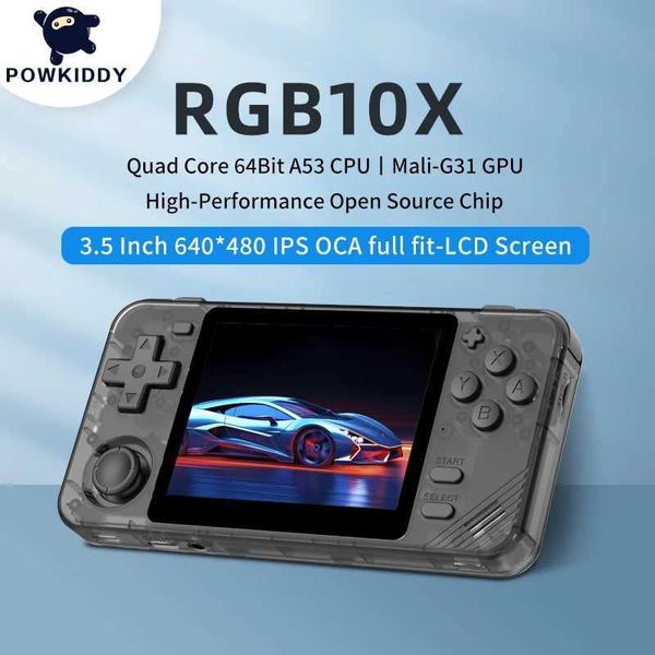 Powkiddy RGB10X Retro Handheld Game Console 2024 New 3.5 inch Portable Video Game Player for Kids Z241226