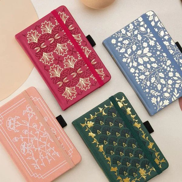 Hard Cover Large a6 Notebook Journal 160 Numbered Pages 160gsm Thick Non Bleed Paper Dotted for Writing 250120