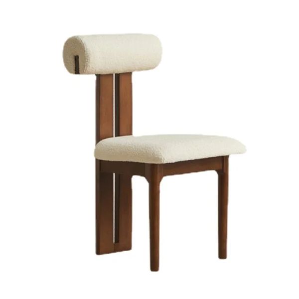 Modern Simple Computer Chair Solid Wood Dining Chairs Desk Back Office Chairs Comfortable Sitting Feeling Restaurant Furniture