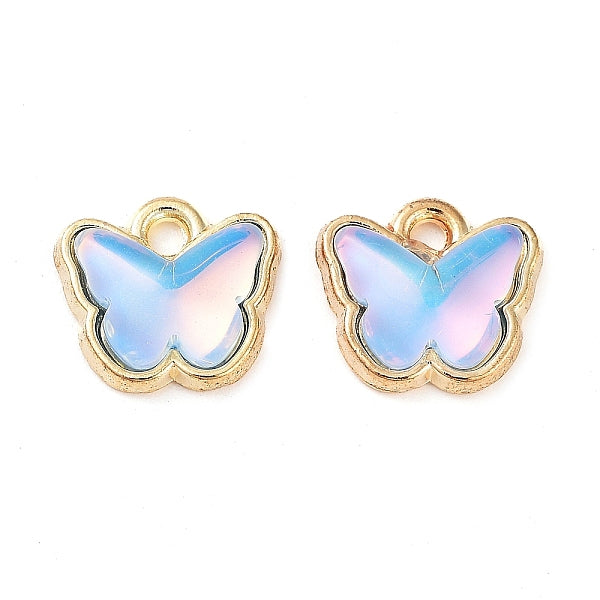 Breloques de verre d'alliage de placage de rack