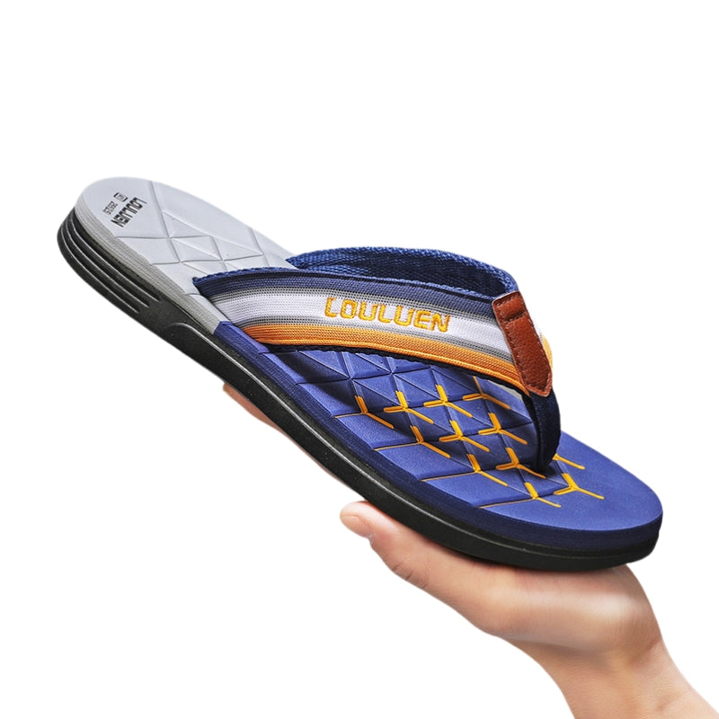 Fashion Men&#039;s Slippers Beach Outdoor Sandals Summer Men Flip Flops Comfortable Slides Casual Shoes Men Non-slip Home Slippers