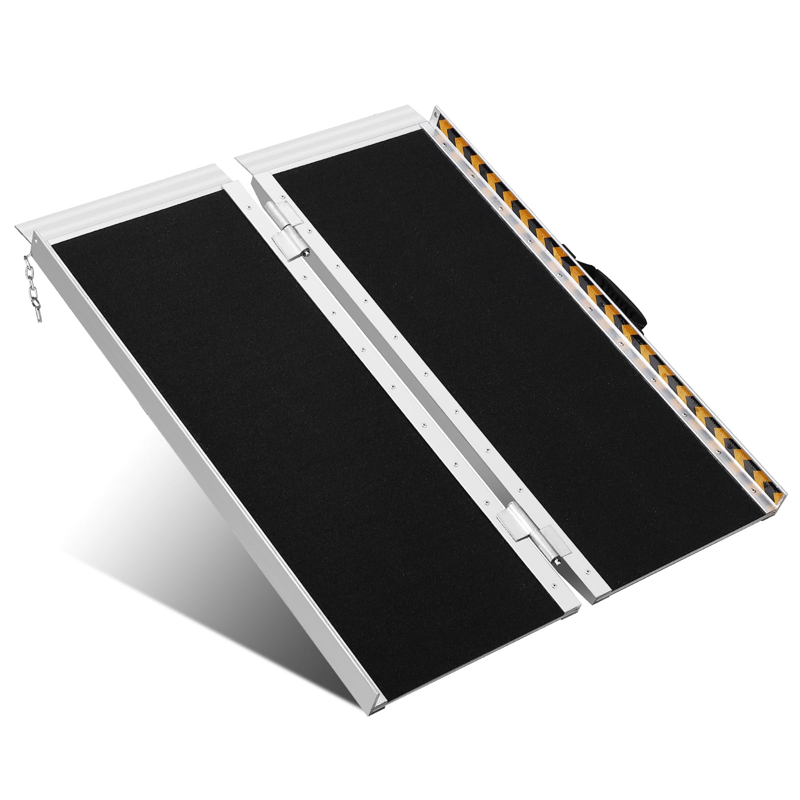 Garvee Portable Wheelchair Ramp 3FT, Weight Capacity Up to 800 Lbs, Non-Slip Aluminum Folding Handicap Ramp, Portable Aluminum Foldable Mobility Scoot