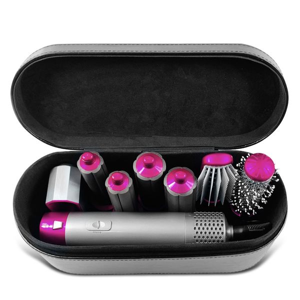 Care & Tools Leather Box Curg Irons 7 In 1 One Step Hair Dryer Volumizer Rotating dryer Curler Comb Brush Dryers For Styg Tool