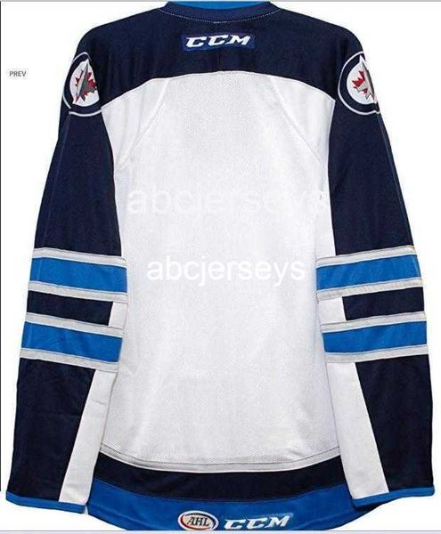 Men Vintage Manitoba Moose CCM Men Premier ALL Embroidery Hockey Jersey custom any name number